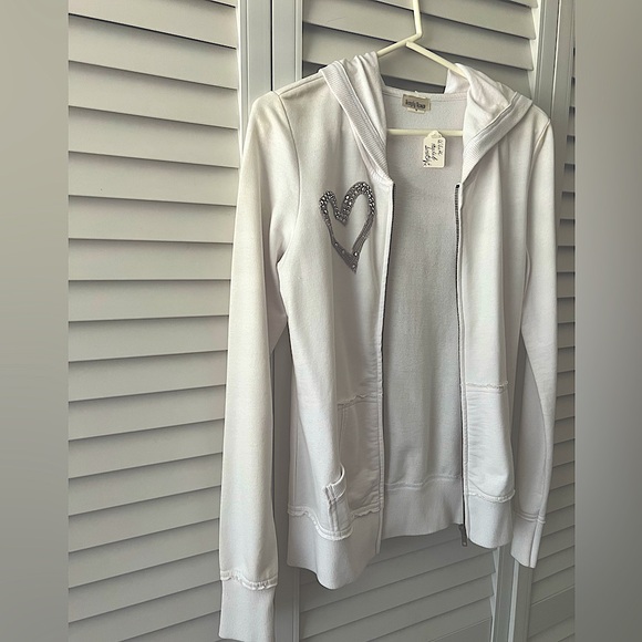 Simply Roses White Hoody w/Heart Design 🩶 Size Small - Picture 1 of 8